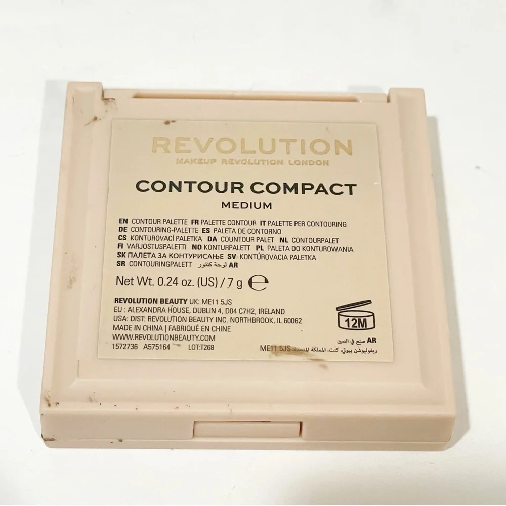 Revolution Contour Powder Compact Palette Shade Medium Highlight Shade Contour